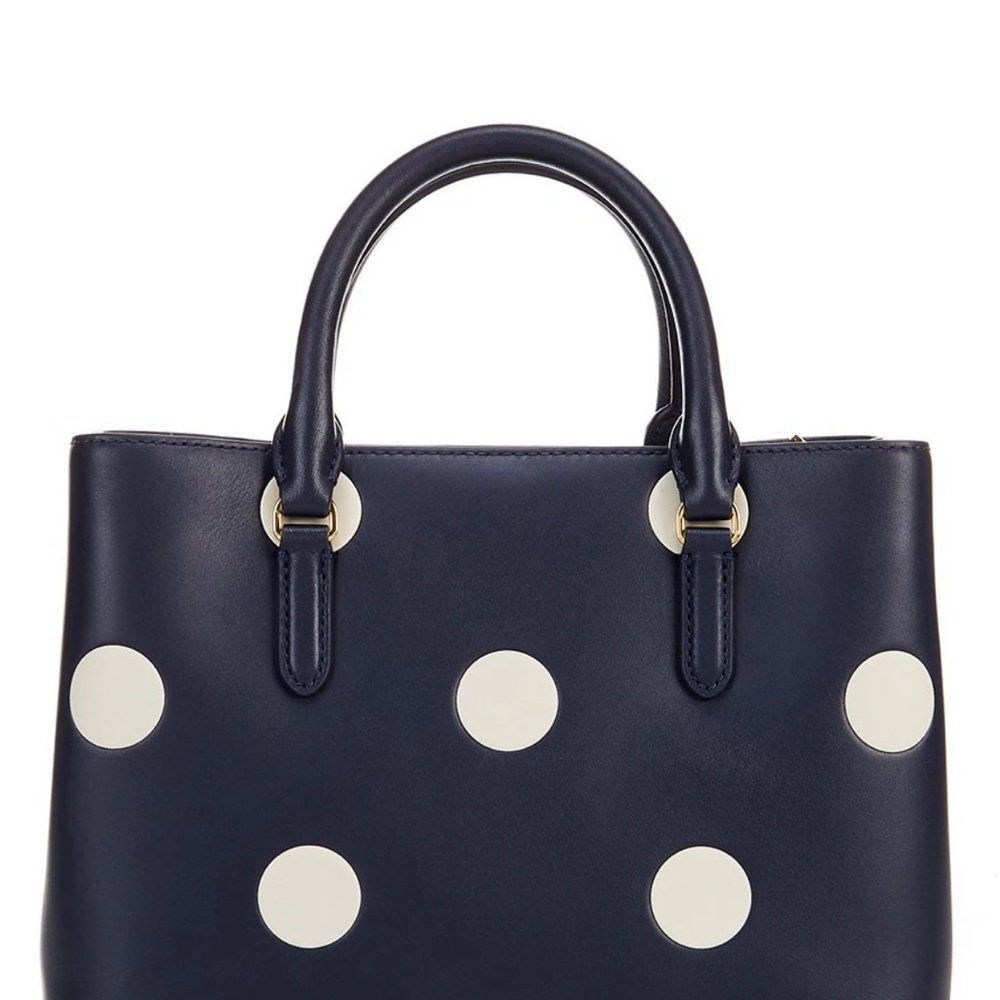 Leather handbag polka dot spring season new